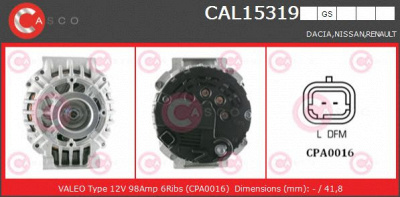 CASCO cal15319gs -  Генератор