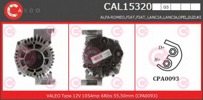 CASCO cal15320gs -  Генератор