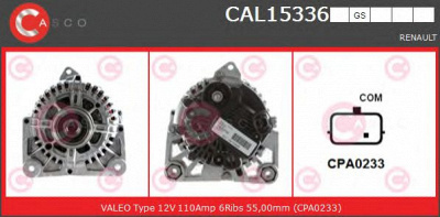 CASCO cal15336gs -  Генератор