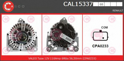 CASCO cal15337gs -  Генератор