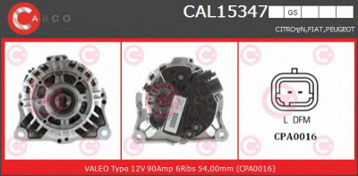 CASCO cal15347gs -  Генератор