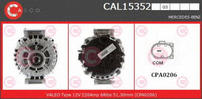 CASCO cal15352gs -  Генератор