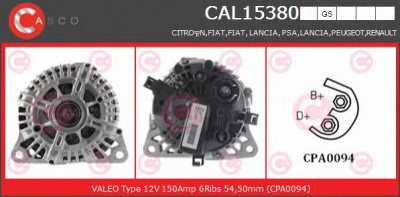 CASCO cal15380gs -  Генератор