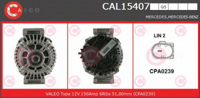 CASCO cal15407gs -  Генератор