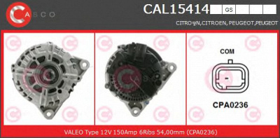 CASCO cal15414gs -  Генератор