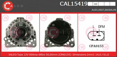 CASCO cal15419gs -  Генератор