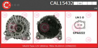 CASCO cal15432gs -  Генератор