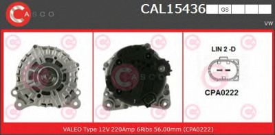 CASCO cal15436gs -  Генератор