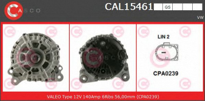 CASCO cal15461gs -  Генератор