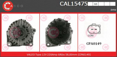 CASCO cal15475gs -  Генератор