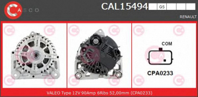 CASCO cal15494gs -  Генератор