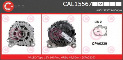 CASCO cal15567gs -  Генератор