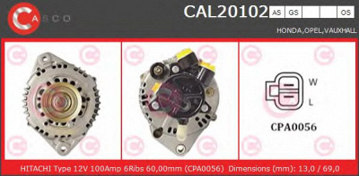 CASCO cal20102os -  Генератор