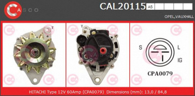 CASCO cal20115as -  Генератор