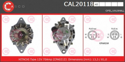 CASCO cal20118as -  Генератор