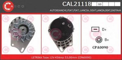 CASCO cal21118gs -  Генератор