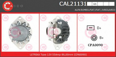 CASCO cal21131gs -  Генератор