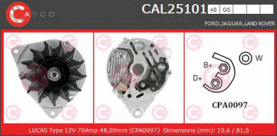 CASCO cal25101as -  Генератор