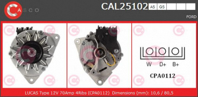 CASCO cal25102as -  Генератор