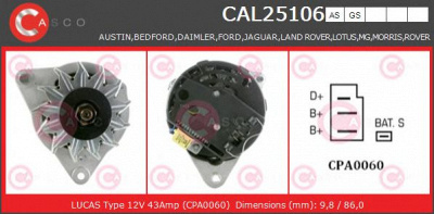 CASCO cal25106gs -  Генератор