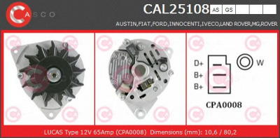 CASCO cal25108gs -  Генератор