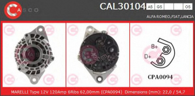 CASCO cal30104gs -  Генератор