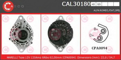 CASCO cal30180as -  Генератор