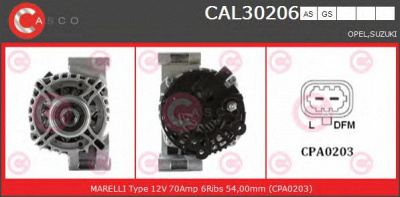 CASCO cal30206as -  Генератор