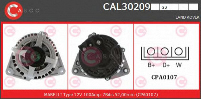 CASCO cal30209gs -  Генератор