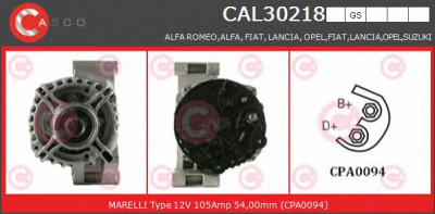 CASCO cal30218gs -  Генератор