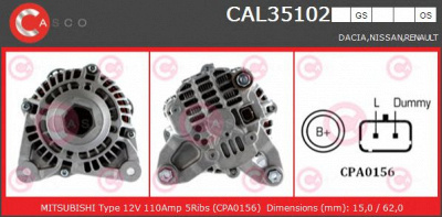 CASCO cal35102os -  Генератор