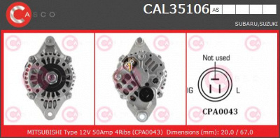 CASCO cal35106as -  Генератор