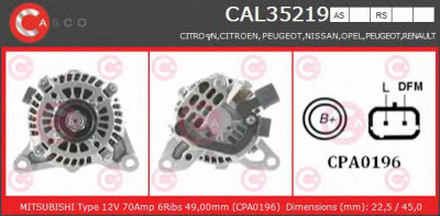 CASCO cal35219as -  Генератор