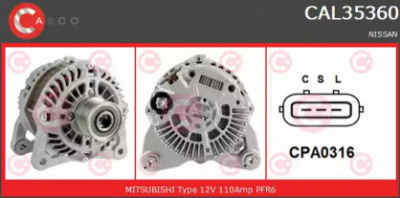 CASCO cal35360gs -  Генератор