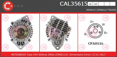 CASCO cal35615gs -  Генератор