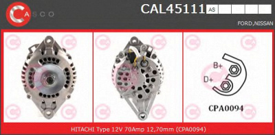 CASCO cal45111as -  Генератор