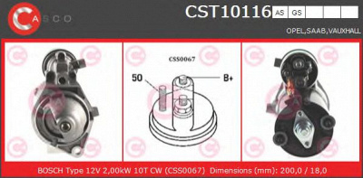 CASCO cst10116gs -  Стартер