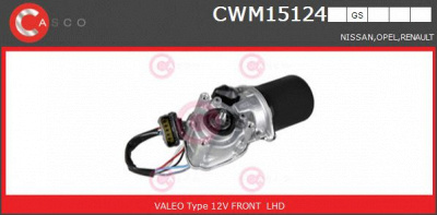 CASCO cwm15124gs -  Двигатель стеклоочистителя