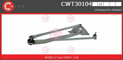CASCO cwt30104gs -  Система тяг и рычагов привода стеклоочистителя