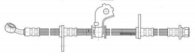CEF 511458 -  Тормозной шланг