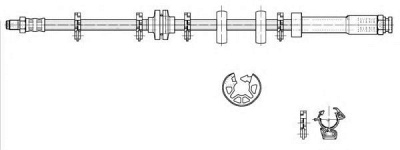 CEF 511538 -  Тормозной шланг
