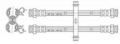 CEF 511721 -  Тормозной шланг