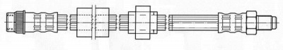 CEF 512208 -  Тормозной шланг