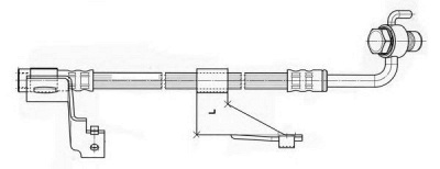 CEF 512270 -  Тормозной шланг