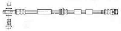 CEF 512430 -  Тормозной шланг