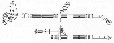 CEF 512575 -  Тормозной шланг