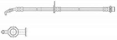 CEF 512601 -  Тормозной шланг