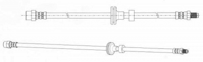 CEF 512640 -  Тормозной шланг