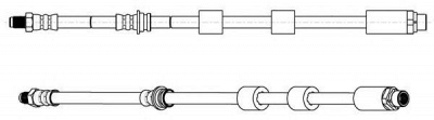 CEF 512705 -  Тормозной шланг