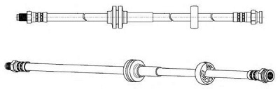 CEF 512711 -  Тормозной шланг